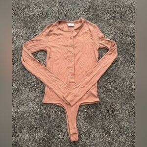 CLYQUE Brown Bodysuit Size XS 0277